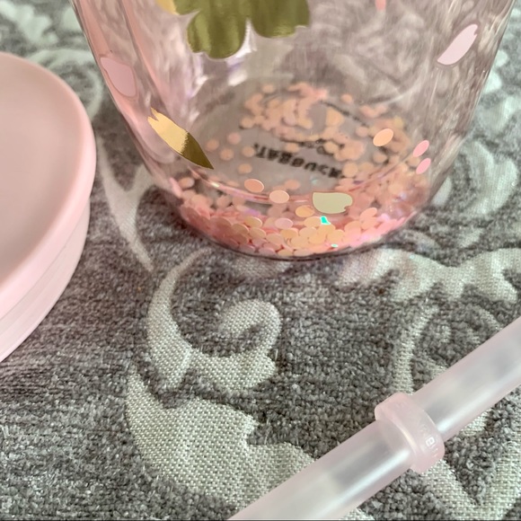 🤩 Starbucks Glitter Glass Sakura Blossom Tumbler - Picture 7 of 7